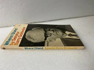 Where I Stand By Senator Barry Goldwater (1964) 1st Edition Paperback - Picture 1 of 4