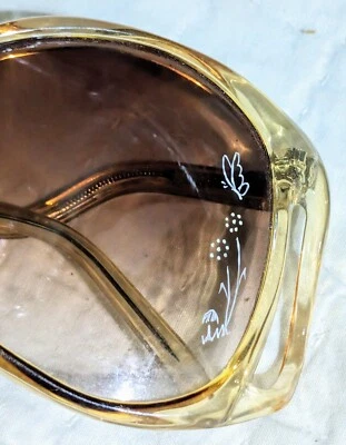 Gafas vintage SOLO MARCOS tono dorado marrón marcos para mujer sobre debajo grabados Foto 1 de 4