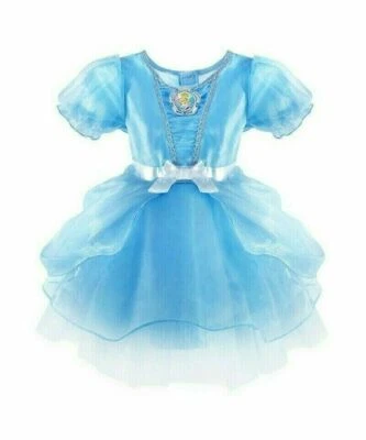 NEW DISNEY STORE 6-12 MONTHS  CINDERELLA  COSTUME & HAIRBOW TOP QUALITY  - Image 1 of 4