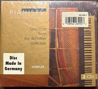 Sealed CD - Greatest Pianists of the 20th Century,  Sampler, 2CDs and Booklet - Image 1 of 2