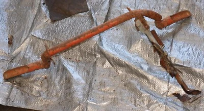 1964 年本田 C77 适用于早期本田 CL72 和 CL77 型号。OEM 脚部休息带 KICKSTAND — 第 1/2 张图片