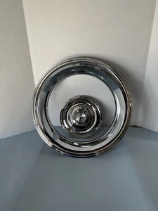 (4)ORIGINAL GM LICENSED CMD CENTER CAPS(4)15x7 BEAUTY RINGS FOR RALLY WHEELS,7' - Picture 1 of 5