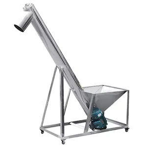 2 m Förderschnecke aus Edelstahl mit hoher Neigung, Rohrdurchmesser 110 mm - Bild 1 von 3