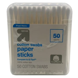 Up & Up Cotton Swabs Paper Sticks - 50 ct - Picture 1 of 2