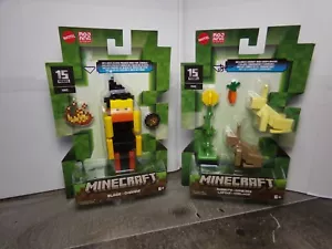 2 Personaggi Minecraft 15° Anniversario: Conigli e Fiamme con accessori NUOVI - Foto 1 di 12