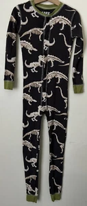 Lazy One One Piece Pajama Union Suit Dinosaur Skeletons Cotton Size 6 zzz Rex - Picture 1 of 7