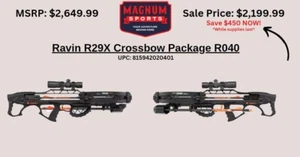 NEW Ravin R29X Crossbow Package Silent Cocking Black Authorized Dealer - Picture 1 of 3