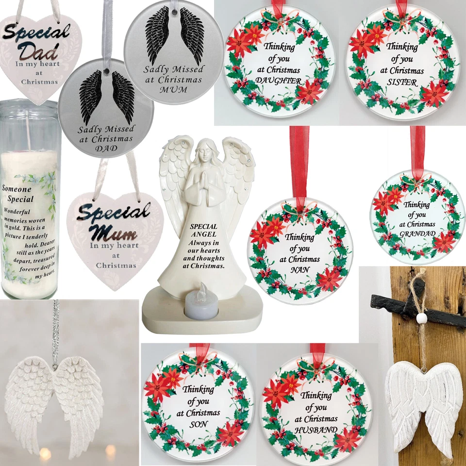 Thinking Of You At Christmas Memorial Gift Keepsake In Loving Memory Nan Mum Dad