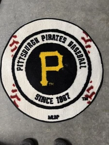 Pittsburgh Pirates 27 Inch Area Rug Floor Mat, Nylon, Anti-Skid Backing,... - Picture 1 of 1