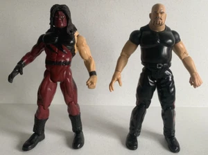 Vintage WWF WWE JAKKS Pacific Titan Tron Wrestling Figures Kane & Prince Albert - Picture 1 of 8