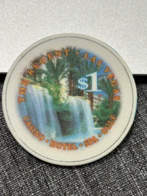 (((BONITO))) $1 FICHA DE PÓKER DE CASINO THE REGENT FICHA DE JUEGO LAS VEGAS NEVADA Foto 1 de 2