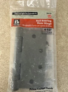 EB 4 1/2" COMMERCIAL DOOR HINGE PRIME COATED No Screws - Picture 1 of 2