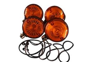 Blinker Simson S51 S70 S50 orange 10-mm E-Prüfzeichen komplett vorn u. hinten - Bild 1 von 2