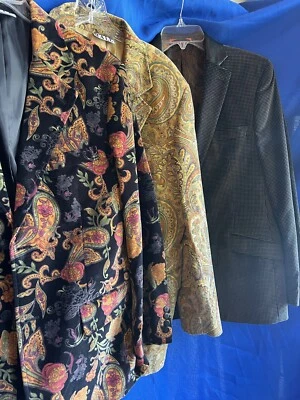 3 Unique Dinner Jacket Lot Medium Size 38 - Image 1 of 4