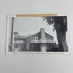 1952 ROADSIDE Postcard--KENTUCKY--Williamstown--Kentucky Colonel US Route 25 - Picture 1 of 2