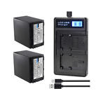 2 Battery +Charger For NP-FV100 Sony HDR-PJ200E HDR-PJ210E HDR-PJ220E HDR-PJ230E