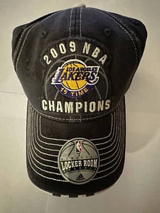 New Adidas NBA Los Angeles LA Lakers Kobe Bryant 2009 Championship Flex Hat Cap - Picture 1 of 3