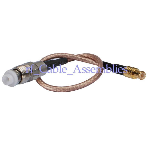 ANTENNA Pigtail Cable FME female to MCX male plug right angle RG316 6" for wifi - Image 1 of 4