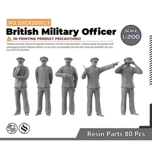 SSMODEL SSCR200013 1/200 Model Upgrade Parts British Military Officer 3D PRINTED - Picture 1 of 3