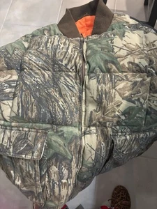 CABELAS MENS 3XL REVERSIBLE CAMO FIRE ORANGE HUNTING VEST INSULATED - Picture 1 of 4