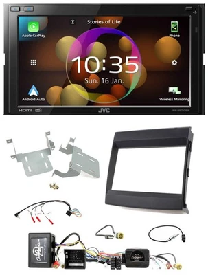 JVC DAB Lenkrad 2DIN Bluetooth USB Autoradio für Porsche Cayenne MOST-Soundsyste - Bild 1 von 4