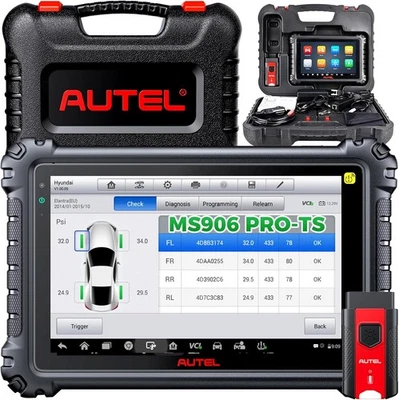 Autel MaxiSys MS906 PRO-TS OBD2 Diagnostic Tool ALL Control Unit ECU Coding TPMS - Image 1 of 4