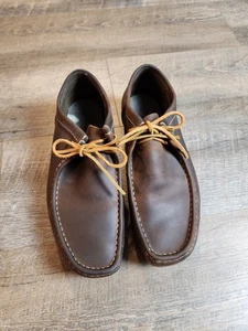 Clarks Shacre II Leather Oxford Shoes Chocolate Brown Men’s 9 - Picture 1 of 5