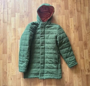 American Apparel gesteppter Cord Parka Mantel Armeegrün makellos Größe M - Bild 1 von 6