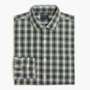 NWOT J. Crew Thompson Flex Wrinkle Free Dress Shirt L 16 16.5 Tartan Plaid Check - Picture 1 of 13