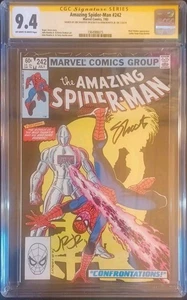 1983 SPIDER-MAN 242 CGC 9.4 COVER SIGNED BY JOHN ROMITA JR & JIM SHOOTER 06165 - Picture 1 of 8