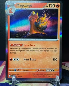 Tarjeta de Juego de Cartas Coleccionables Pokémon Magcargo 29/162 Rara Holo Fuerzas Temporales Casi Nueva - Imagen 1 de 1