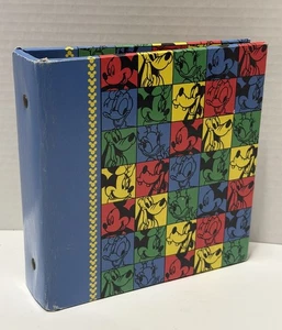 Vintage Disney Holson 6,5" Fotobuch 4"x6" Mickey Minnie Donald Daisy Goofy Pluto - Bild 1 von 7