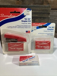 Vintage Swingline Tot 50 kleiner Hefter mit Klammern im Paket - Neu aus altem Lagerbestand - Bild 1 von 5