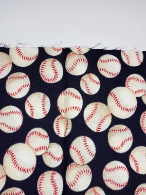 Fabric Alexander Henry Collection Baseball 14" x 44"   100% Cotton - Image 1 of 3