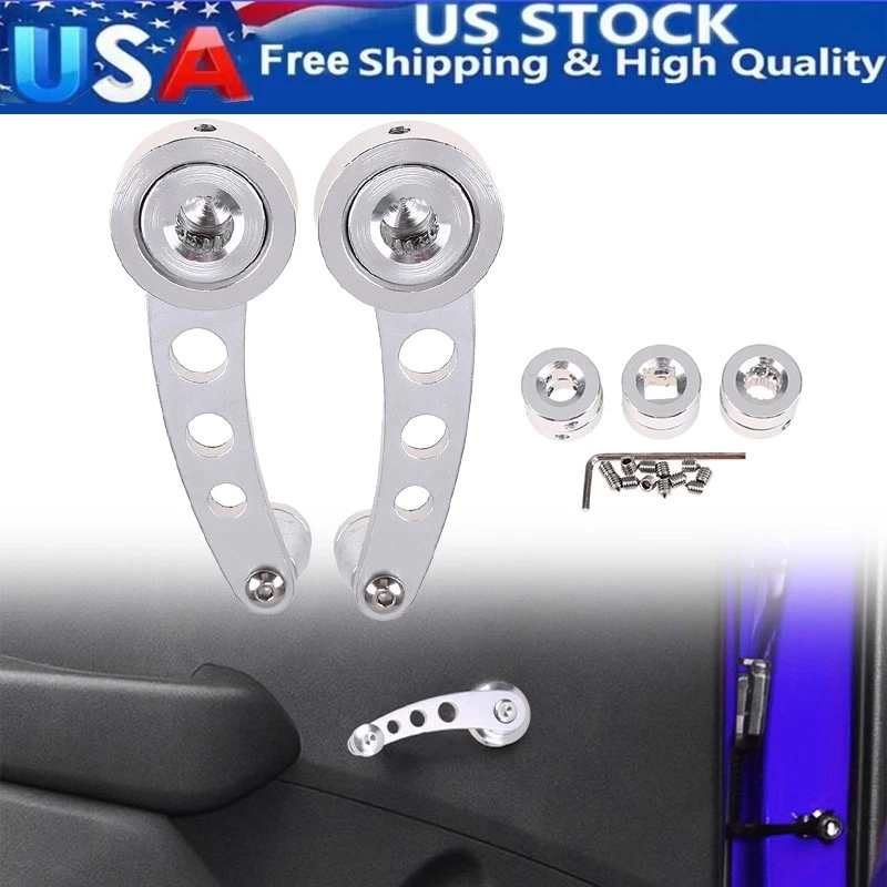 Manivela de manivela manual de aluminio negro para automóvil camión Foto 1 de 4