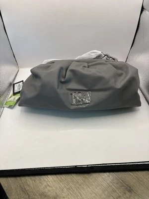 NWT BADGLEY MISCHKA Wrapped Frame Logo Crossbody Bag Grey - Image 1 of 4