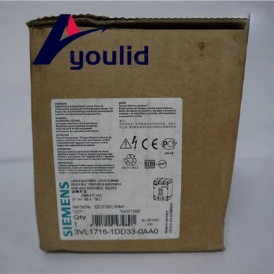1PCS NEW IN BOX SIEMENS PLC 3VL1716-1DD33-0AA0 3VL1 716-1DD33-0AA0#XR - Image 1 of 2
