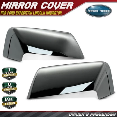 Par de tapas de espejo cromadas para Ford Expedition 15-17 Lincoln Navigator 07-17 Foto 1 de 4