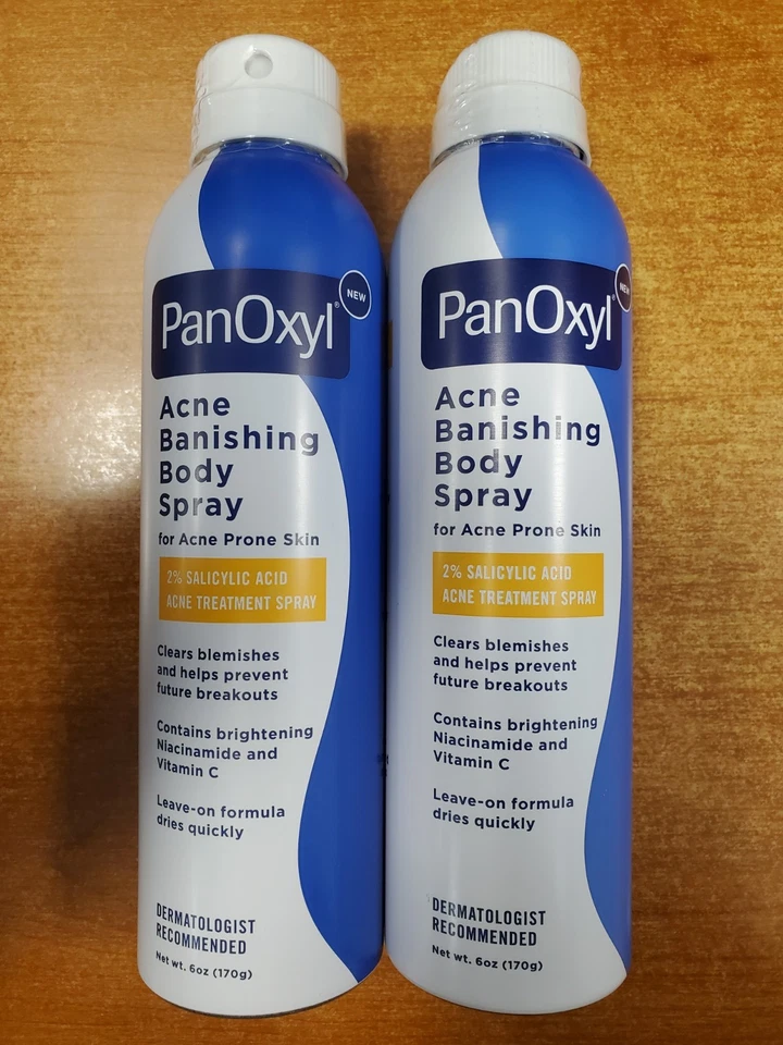 2 包:PanOxyl 痤疮消除身体喷雾 6 盎司。 ea. (Exp 8/26)(7014) E3C — 第 1/4 张图片
