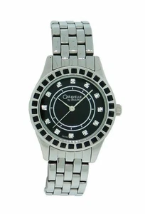Caravelle by Bulova Women's Black & Clear Stones Round Analog Watch 43L153 - Picture 1 of 3