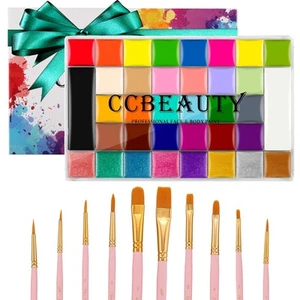 CCbeauty Face Body Paint Kit Professional 36 Colors Face Painting Kit Cosplay... - Picture 1 of 8