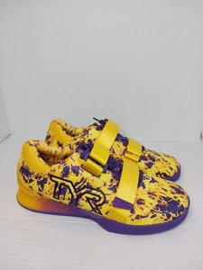 TYR L-1 Lifter Shoes Men’s Size 10.5 Weight Lifting Shoes NEW Yellow/Purple) - Picture 1 of 7