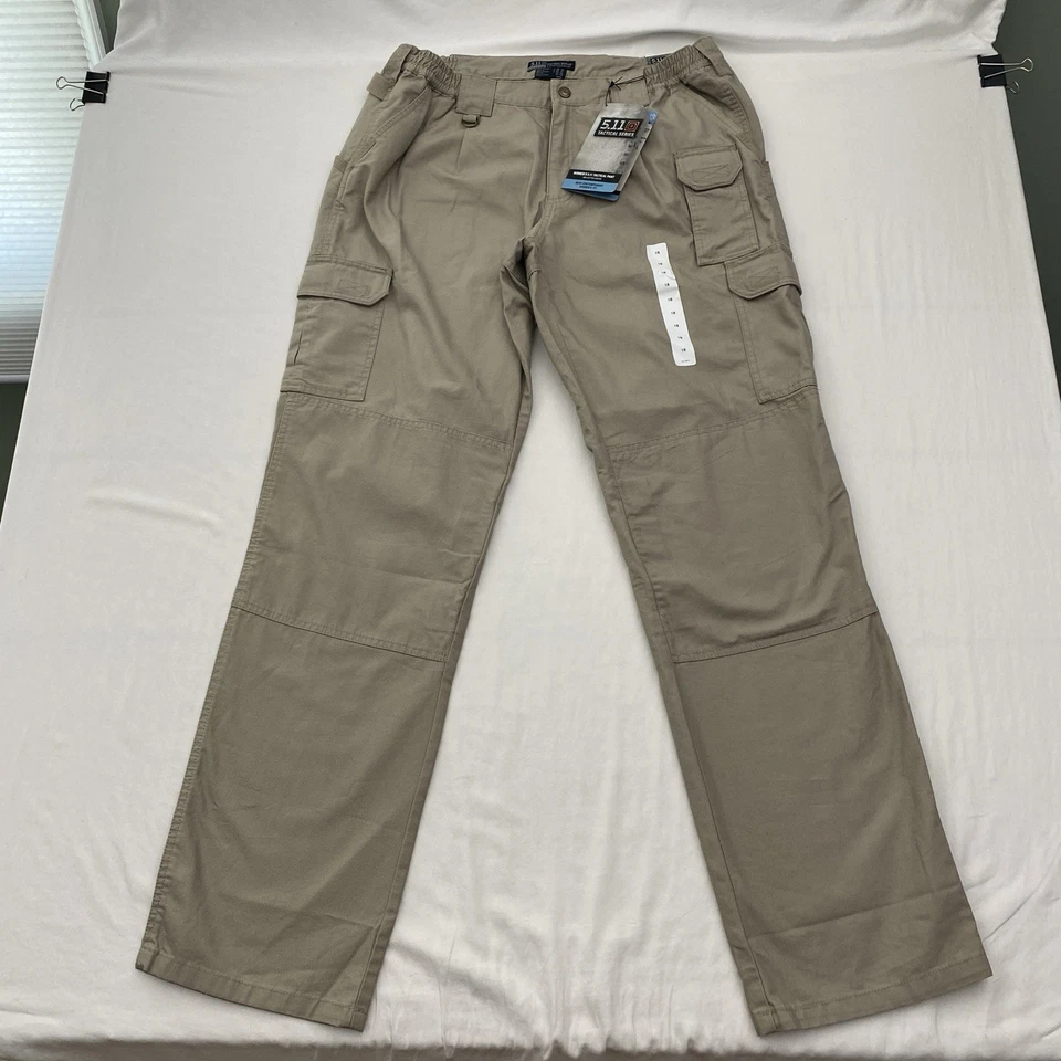 5.11 Tactical Duty Hiking Cargo Pants Womens 20 Regular Khaki 7 Pocket 64358