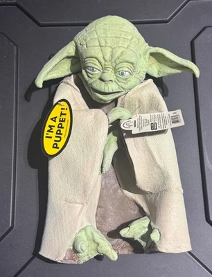 13" Yoda Hand Puppet (NWT) (1999) (+Sealed Baggie) -Removed price sticker on tag - Image 1 of 4