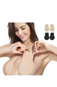 Zacca Adhesive Bra,Breast Lift Tape Lift Up Invisible Bra Nippleless Covers C/D - Picture 1 of 3