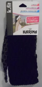 NUEVO Karina K. Fit Essentials Todo el Día Confort Bandas para Cabeza/Cabello Paquete de 3 K3017 WO9 - Imagen 1 de 3