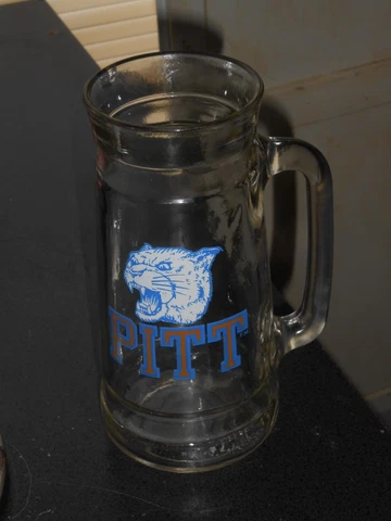 PITT PANTHERS GLASS MUG Cover