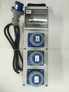 QUADRO ASC 2P+T 16A 230V IP67 3 PRESE 2P+T 230V 16A IP 67 V - Foto 1 di 4