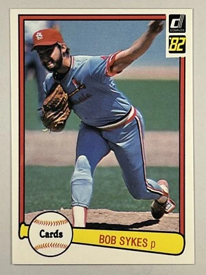 Bob Sykes #640 1982 Donruss St. Louis Cardinals - Image 1 of 2
