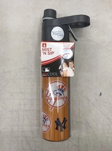 YANKEES O2COOL New York Yankees MIST N SIP 20oz Water Bottle Clear - Picture 1 of 4